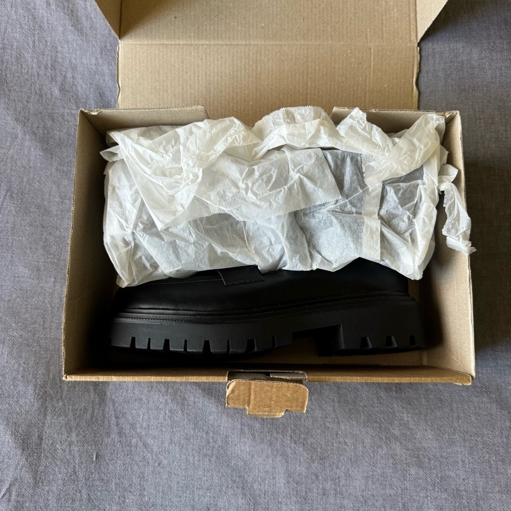 NWT Mango Women's Black Platform Loafers size 40 - Picture 6 of 7